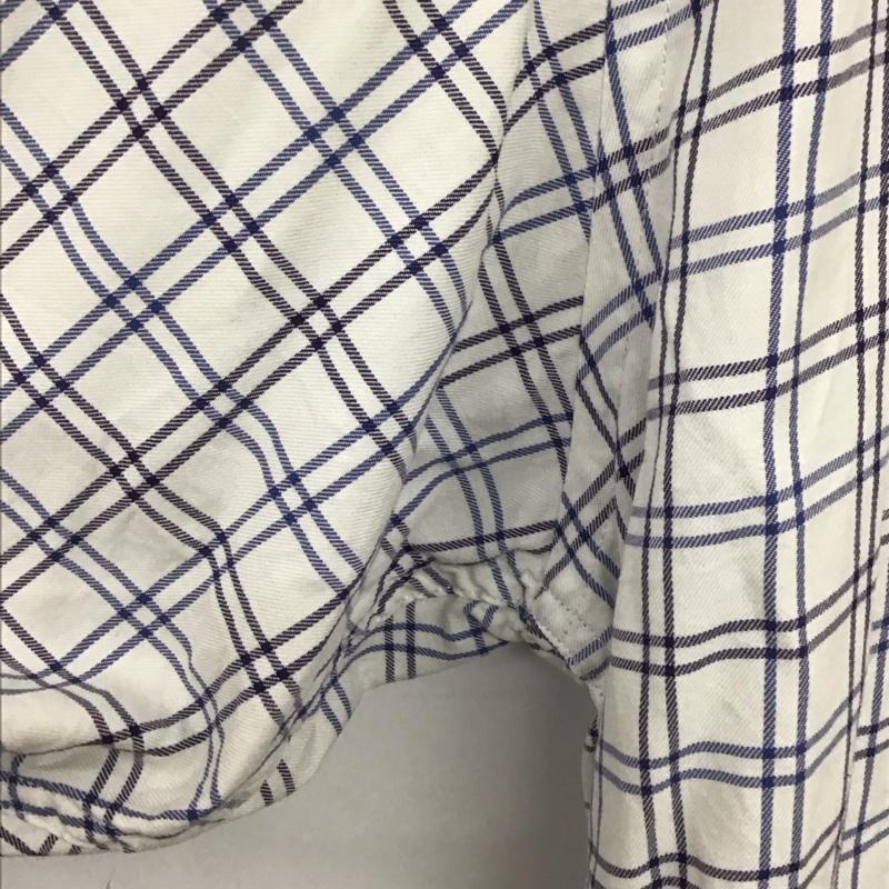 トミーヒルフィガー TOMMY HILFIGER シャツ、ブラウス 長袖 長袖シャツ チェックシャツ カラーシャツ L チェック 白 / ホワイト /  メンズ USED 古着 中古 10150709
