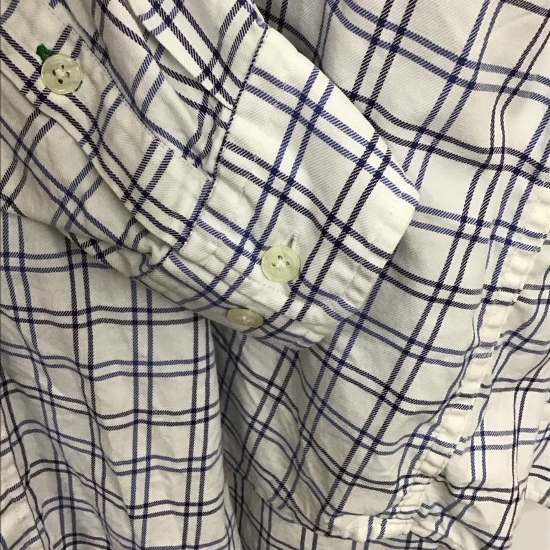 トミーヒルフィガー TOMMY HILFIGER シャツ、ブラウス 長袖 長袖シャツ チェックシャツ カラーシャツ L チェック 白 / ホワイト /  メンズ USED 古着 中古 10150709