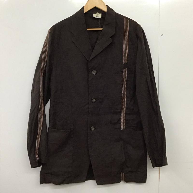 ドリスヴァンノッテン DRIES VAN NOTEN ジャケット、上着 ジャケット、ブレザー カジュアルジャケット アウター カラージャケット 46 刺繍 茶 / ブラウン /  メンズ USED 古着 中古 10150711