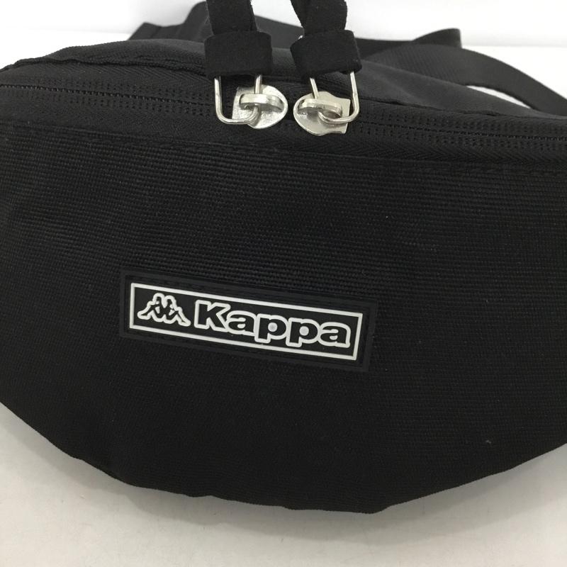 カッパ Kappa ウエストバッグ ウエストバッグ ウエストポーチ ボディバッグ ロゴ、文字 黒 / ブラック /  メンズ USED 古着 中古 10150721