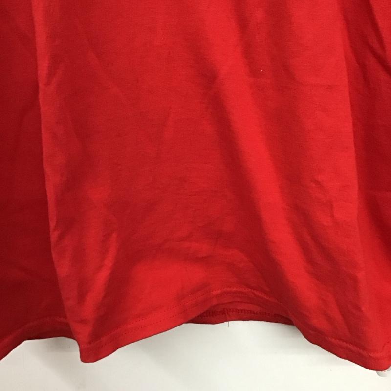 チャンピオン Champion Tシャツ 半袖 半袖カットソー プリントTシャツ クルーネックカットソー L 無地 赤 / レッド /  メンズ USED 古着 中古 10150731