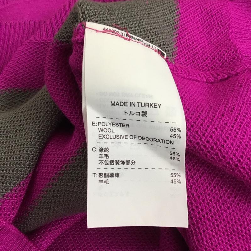 ナイキ NIKE ニット、セーター 長袖 長袖ニット ジップアップネック ゴルフウェア XL ロゴ、文字 灰 / グレー / X 紫 / パープル /  メンズ USED 古着 中古 10150733