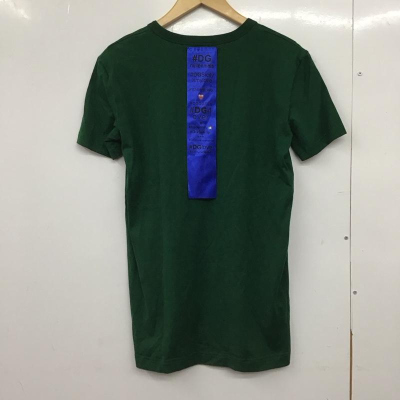 ドルチェアンドガッバーナ DOLCE&GABBANA Tシャツ 半袖 38 ロゴ、文字 緑 / グリーン /  メンズ USED 古着 中古 10150736