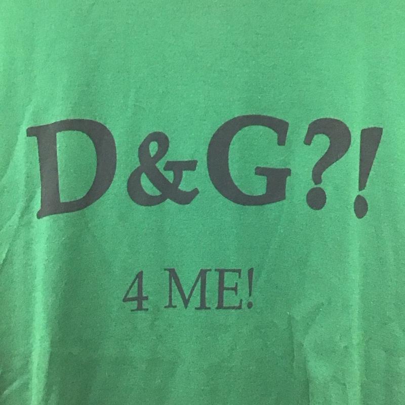 ドルチェアンドガッバーナ DOLCE&GABBANA Tシャツ 半袖 38 ロゴ、文字 緑 / グリーン /  メンズ USED 古着 中古 10150736