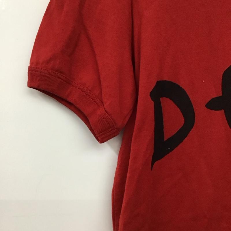 ドルチェアンドガッバーナ DOLCE&GABBANA Tシャツ 半袖 半袖カットソー プリントTシャツ クルーネックカットソー 36 ロゴ、文字 赤 / レッド /  メンズ USED 古着 中古 10150738