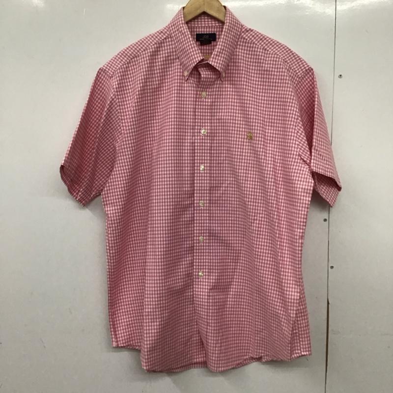 ブルックスブラザーズ BROOKS BROTHERS シャツ、ブラウス 半袖 半袖シャツ チェックシャツ カラーシャツ ボタンダウンシャツ L チェック 白 / ホワイト / X 桃 / ピンク /  メンズ USED 古着 中古 10150744