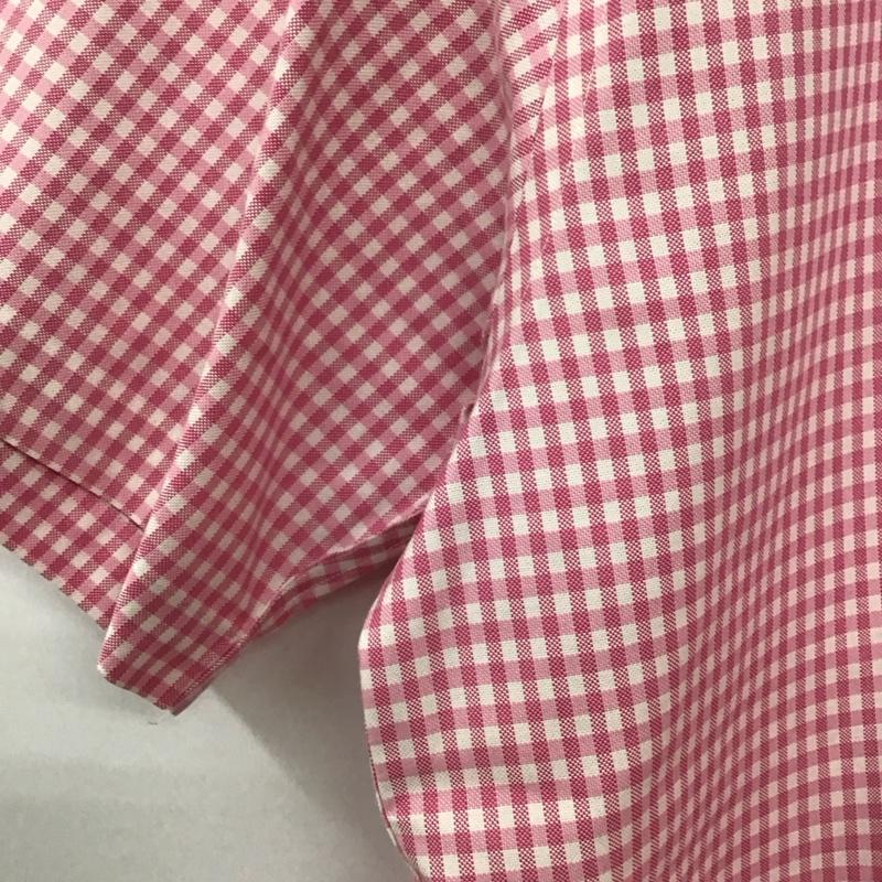 ブルックスブラザーズ BROOKS BROTHERS シャツ、ブラウス 半袖 半袖シャツ チェックシャツ カラーシャツ ボタンダウンシャツ L チェック 白 / ホワイト / X 桃 / ピンク /  メンズ USED 古着 中古 10150744