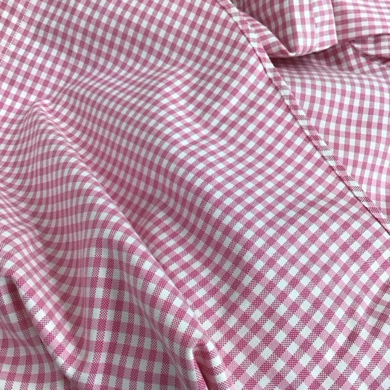 ブルックスブラザーズ BROOKS BROTHERS シャツ、ブラウス 半袖 半袖シャツ チェックシャツ カラーシャツ ボタンダウンシャツ L チェック 白 / ホワイト / X 桃 / ピンク /  メンズ USED 古着 中古 10150744