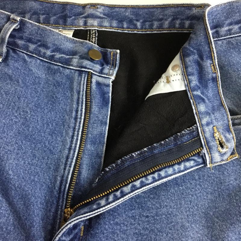 カーハート Carhartt パンツ デニム、ジーンズ デニムパンツ ワイドパンツ カジュアルパンツ 38 無地 インディゴ / インディゴ /  メンズ USED 古着 中古 10150758