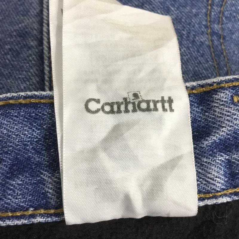 カーハート Carhartt パンツ デニム、ジーンズ デニムパンツ ワイドパンツ カジュアルパンツ 38 無地 インディゴ / インディゴ /  メンズ USED 古着 中古 10150758