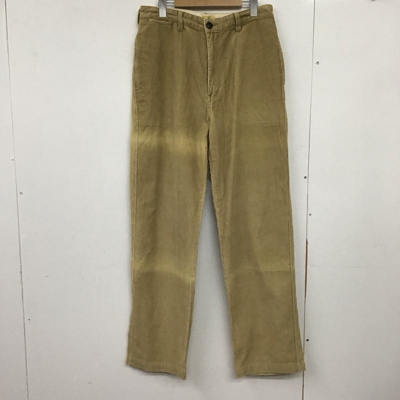 古着 USED パンツ ワークパンツ、ペインターパンツ コーデュロイパンツ ワイドパンツ カジュアルパンツ 32インチ 無地 ベージュ / ベージュ /  メンズ USED 古着 中古 10150766