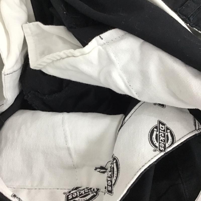 ディッキーズ Dickies パンツ ワークパンツ、ペインターパンツ ワークパンツ ワイドパンツ カジュアルパンツ 七分丈パンツ 34インチ 無地 黒 / ブラック /  メンズ USED 古着 中古 10150767
