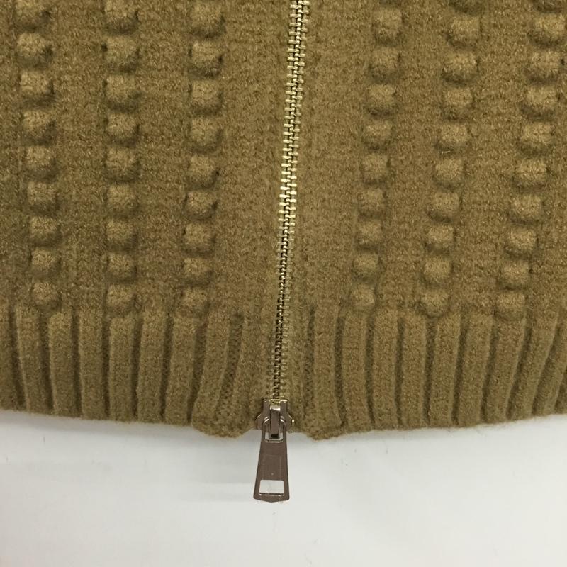 ザラ ZARA ベスト ベスト 4938 001 743 ニットベスト タートルネック タグ付き M 無地 ベージュ / ベージュ /  レディース USED 古着 中古 10150770