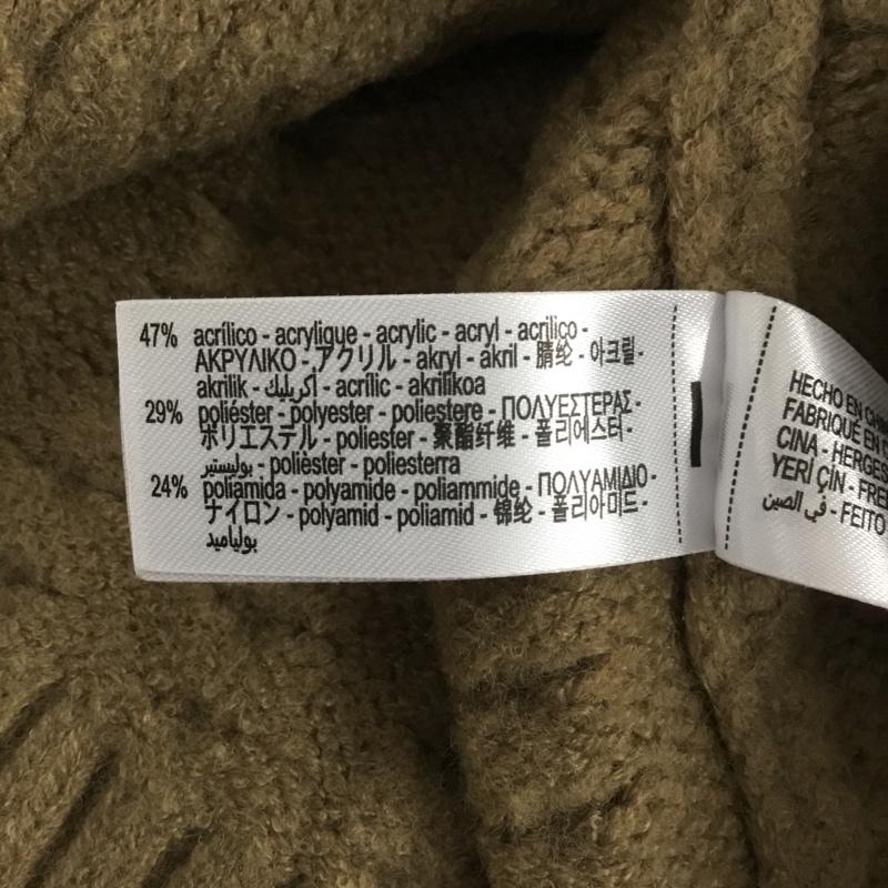 ザラ ZARA ベスト ベスト 4938 001 743 ニットベスト タートルネック タグ付き M 無地 ベージュ / ベージュ /  レディース USED 古着 中古 10150770