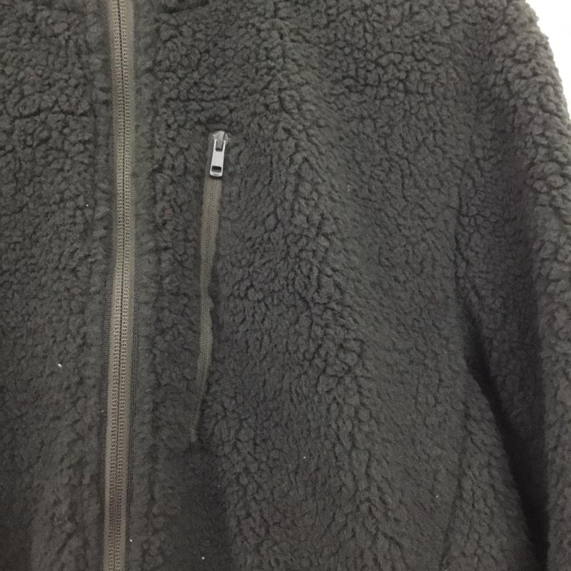 ユニクロ UNIQLO パーカー 長袖 341-409878 防風ボアフリースパーカ タグ付き アウター M 無地 カーキ / カーキ /  メンズ USED 古着 中古 10150772