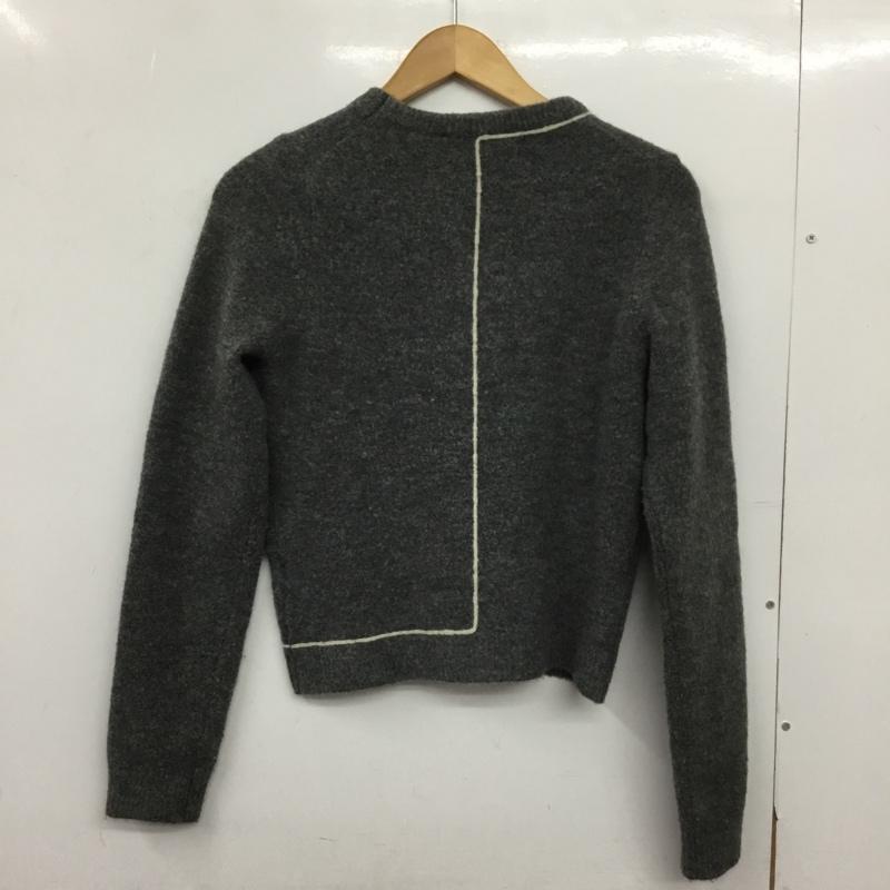 ザラ ZARA ニット、セーター 長袖 5536 202 803 クルーネック S  灰 / グレー /  レディース USED 古着 中古 10150774
