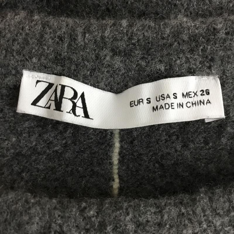 ザラ ZARA ニット、セーター 長袖 5536 202 803 クルーネック S  灰 / グレー /  レディース USED 古着 中古 10150774
