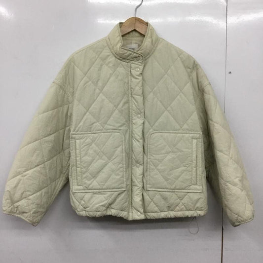 ローリーズファーム LOWRYS FARM ジャケット、上着 ジャンパー、ブルゾン LF722061AD ナイロンブルゾン 中綿ジャケット キルティング FREE 無地 アイボリー / アイボリー /  レディース USED 古着 中古 10150777