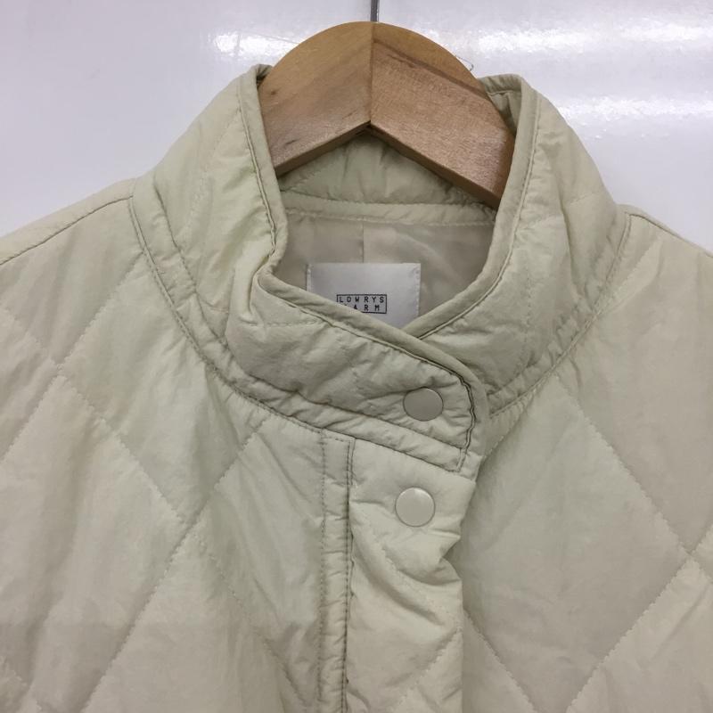ローリーズファーム LOWRYS FARM ジャケット、上着 ジャンパー、ブルゾン LF722061AD ナイロンブルゾン 中綿ジャケット キルティング FREE 無地 アイボリー / アイボリー /  レディース USED 古着 中古 10150777