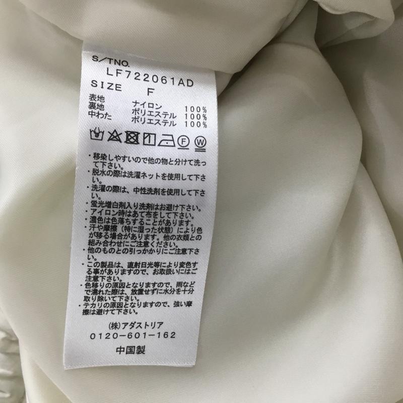 ローリーズファーム LOWRYS FARM ジャケット、上着 ジャンパー、ブルゾン LF722061AD ナイロンブルゾン 中綿ジャケット キルティング FREE 無地 アイボリー / アイボリー /  レディース USED 古着 中古 10150777