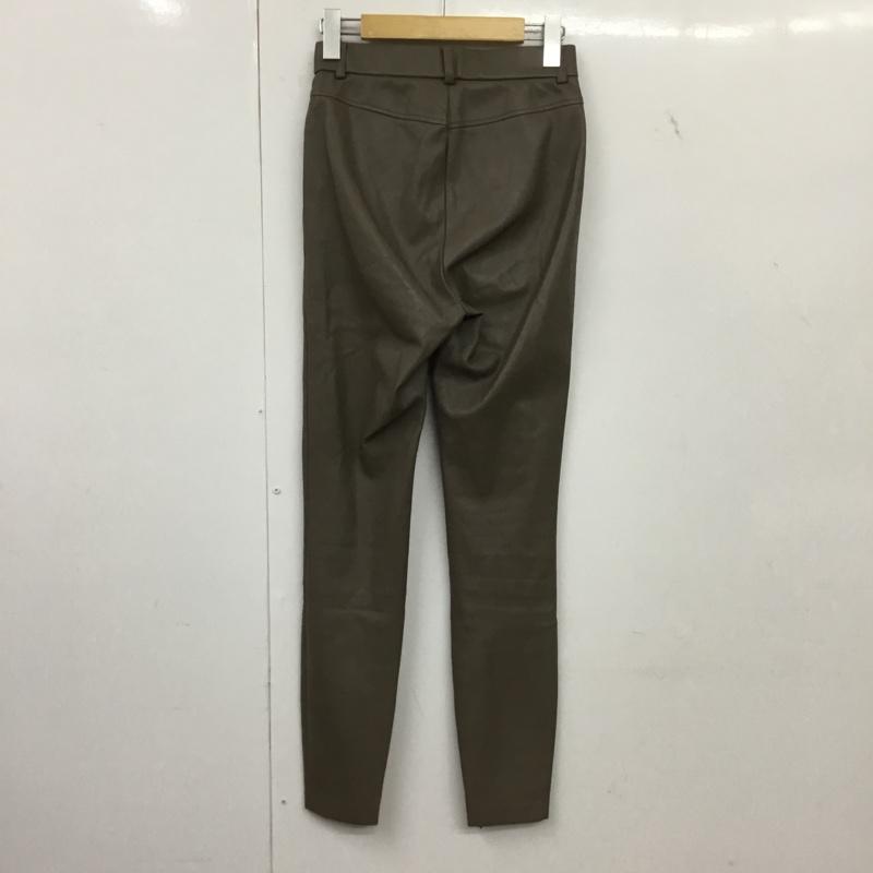 ザラ ZARA ボトムス ボトムス 2712 253 832 フェイクレザーパンツ フェイクレザーレギンス XS 無地 グレージュ / グレージュ /  レディース USED 古着 中古 10150780
