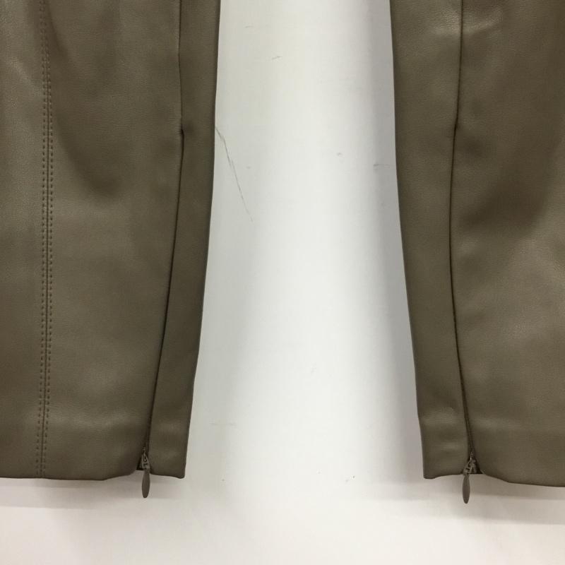 ザラ ZARA ボトムス ボトムス 2712 253 832 フェイクレザーパンツ フェイクレザーレギンス XS 無地 グレージュ / グレージュ /  レディース USED 古着 中古 10150780