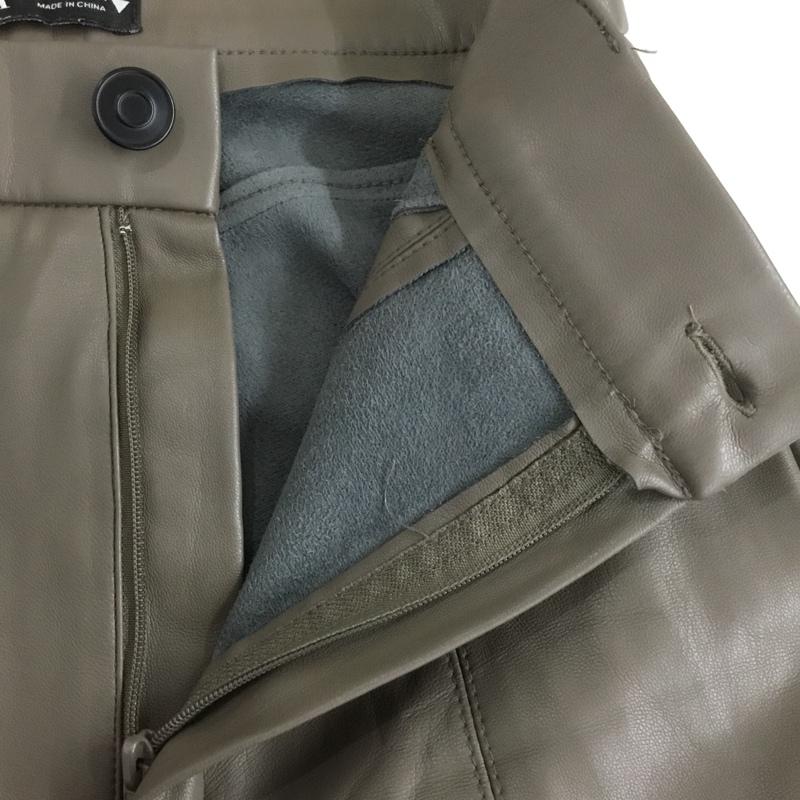 ザラ ZARA ボトムス ボトムス 2712 253 832 フェイクレザーパンツ フェイクレザーレギンス XS 無地 グレージュ / グレージュ /  レディース USED 古着 中古 10150780