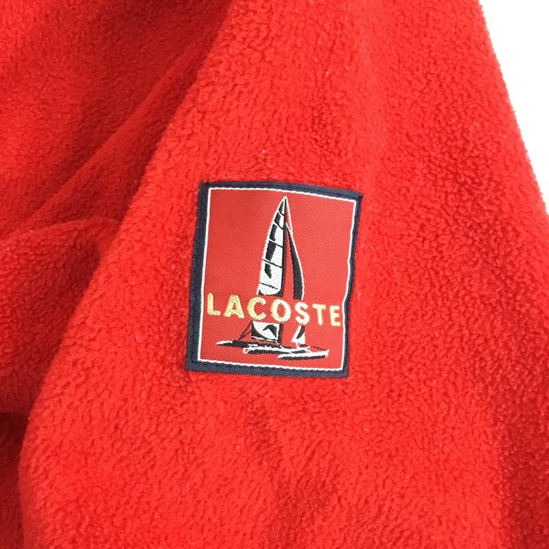ラコステ LACOSTE パーカー 長袖 フリース キッズ 160 レディース 160cm ワンポイント 赤 / レッド /  ガールズ USED 古着 中古 10150783