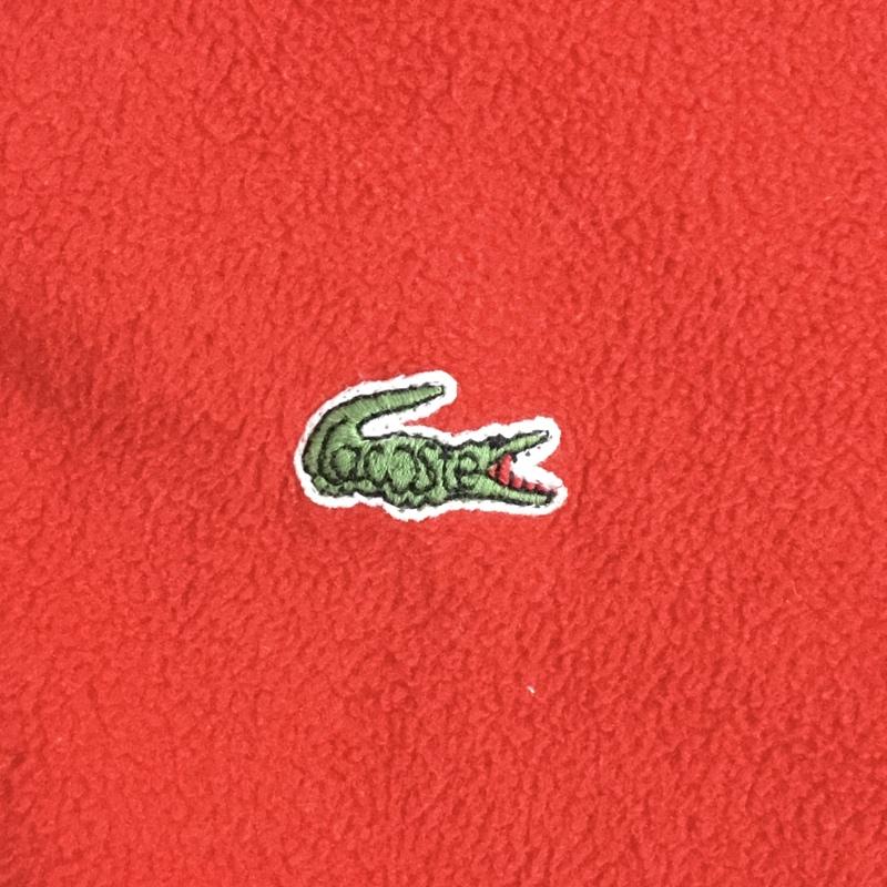ラコステ LACOSTE パーカー 長袖 フリース キッズ 160 レディース 160cm ワンポイント 赤 / レッド /  ガールズ USED 古着 中古 10150783