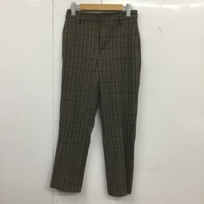 ロペピクニック ROPE  PICNIC パンツ スラックス GDS-53150 チェックスティックパンツ テーパードパンツ 38 チェック 黒 / ブラック / X 茶 / ブラウン / X ベージュ / ベージュ /  レディース USED 古着 中古 10150785