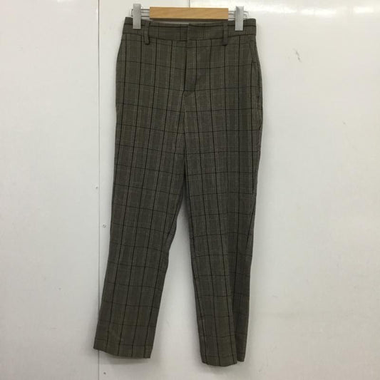 ロペピクニック ROPE  PICNIC パンツ スラックス GDS-53150 チェックスティックパンツ テーパードパンツ 38 チェック 黒 / ブラック / X 茶 / ブラウン / X ベージュ / ベージュ /  レディース USED 古着 中古 10150785