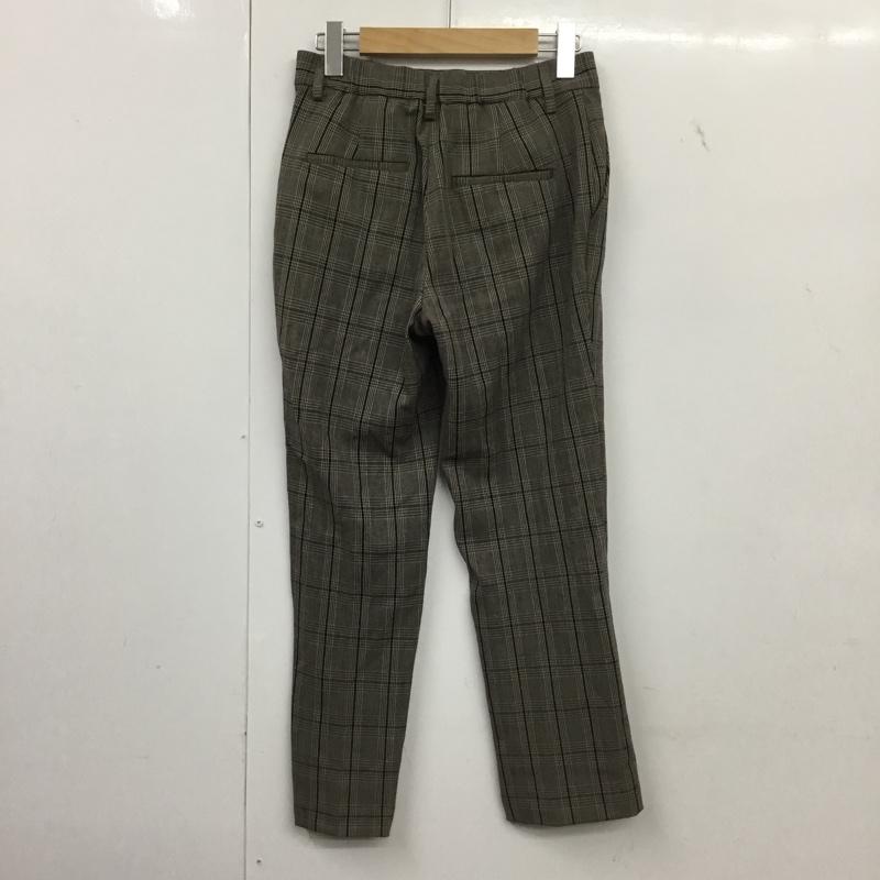 ロペピクニック ROPE  PICNIC パンツ スラックス GDS-53150 チェックスティックパンツ テーパードパンツ 38 チェック 黒 / ブラック / X 茶 / ブラウン / X ベージュ / ベージュ /  レディース USED 古着 中古 10150785