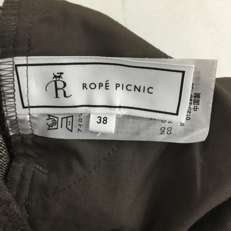 ロペピクニック ROPE  PICNIC パンツ スラックス GDS-53150 チェックスティックパンツ テーパードパンツ 38 チェック 黒 / ブラック / X 茶 / ブラウン / X ベージュ / ベージュ /  レディース USED 古着 中古 10150785