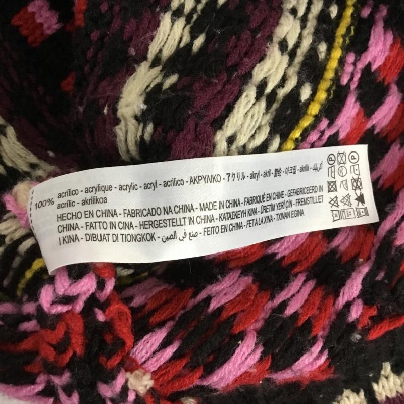 ザラ ZARA カーディガン 長袖 5536 005 050 クルーネック M 総柄 マルチカラー / マルチカラー /  レディース USED 古着 中古 10150786