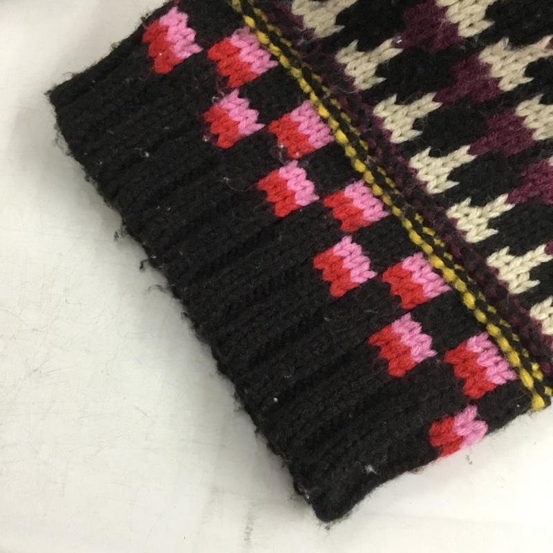 ザラ ZARA カーディガン 長袖 5536 005 050 クルーネック M 総柄 マルチカラー / マルチカラー /  レディース USED 古着 中古 10150786