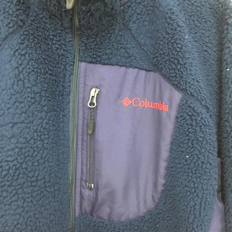 コロンビア Columbia ジャケット、上着 ジャケット、ブレザー 212 PM3626 アーチャーリッジ ジップアップフリースジャケット XL ロゴ、文字 紺 / ネイビー /  メンズ USED 古着 中古 10150788