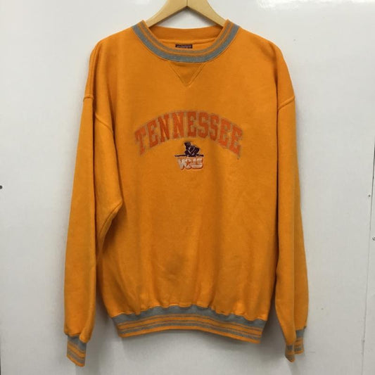 古着 USED トレーナー 長袖 SAVVY スウェット 裏起毛 L ロゴ、文字 橙 / オレンジ /  メンズ USED 古着 中古 10150790