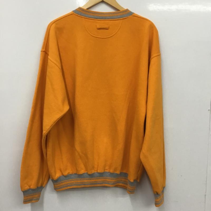 古着 USED トレーナー 長袖 SAVVY スウェット 裏起毛 L ロゴ、文字 橙 / オレンジ /  メンズ USED 古着 中古 10150790