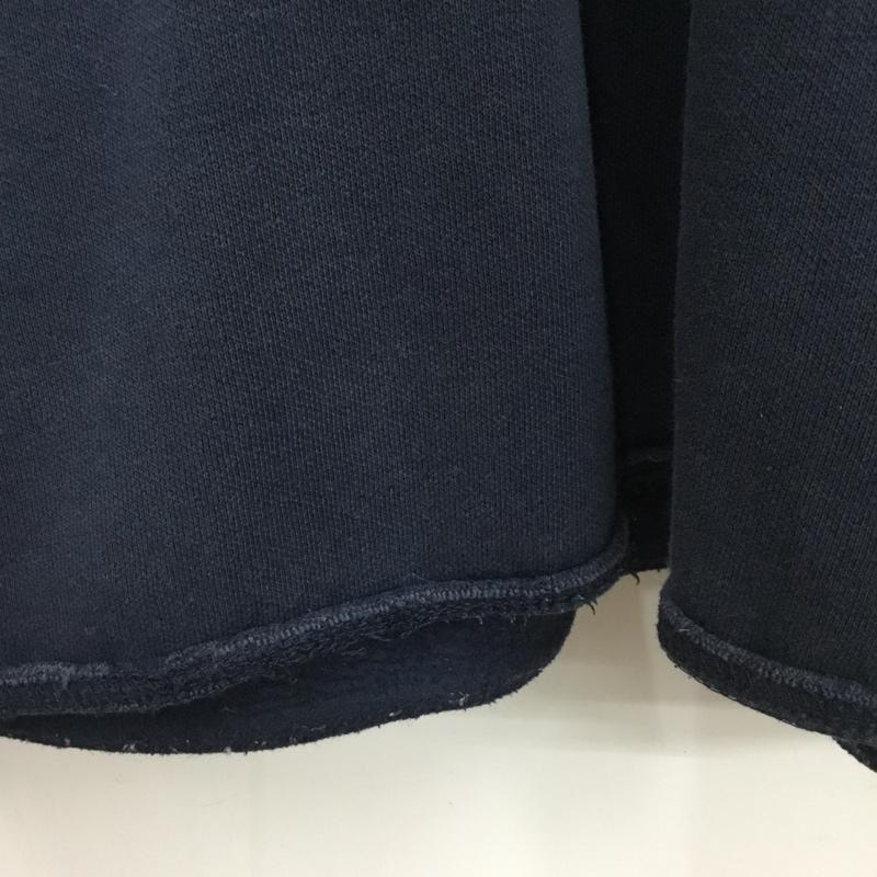 ジャンスポーツ JANSPORT トレーナー 長袖 ハーフジップ スウェット 裏起毛 L ロゴ、文字 紺 / ネイビー /  メンズ USED 古着 中古 10150792