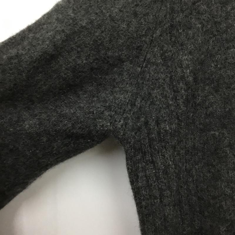 シーケーカルバンクライン CK CalvinKlein ニット、セーター 長袖 クルーネック ウール XL 無地 ダークグレー / ダークグレー /  メンズ USED 古着 中古 10150795