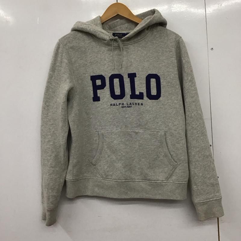 ポロラルフローレン POLO RALPH LAUREN パーカー 長袖 M ロゴ、文字 灰 / グレー /  レディース USED 古着 中古 10150802
