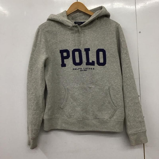 ポロラルフローレン POLO RALPH LAUREN パーカー 長袖 M ロゴ、文字 灰 / グレー /  レディース USED 古着 中古 10150802
