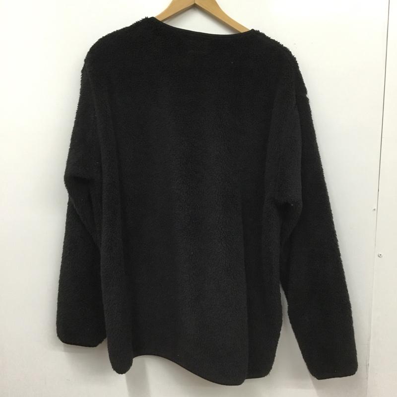 ユニクロ UNIQLO トレーナー 長袖 341-423111 Engineered Garments フリースプルオーバー XL 無地 黒 / ブラック /  メンズ USED 古着 中古 10150808