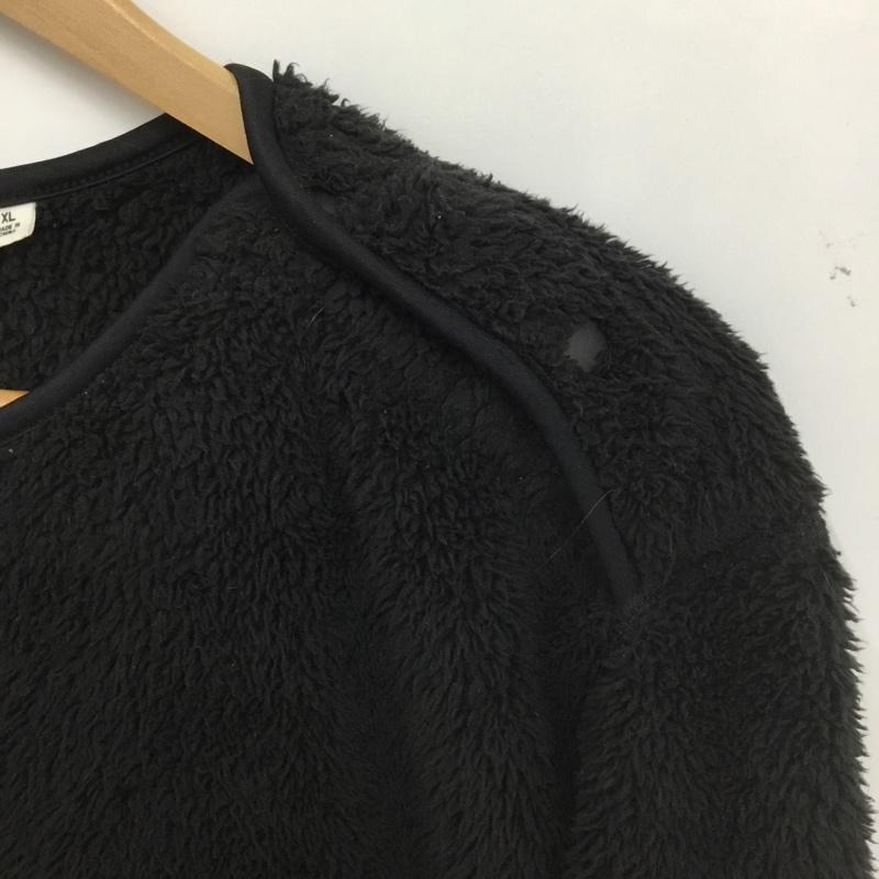 ユニクロ UNIQLO トレーナー 長袖 341-423111 Engineered Garments フリースプルオーバー XL 無地 黒 / ブラック /  メンズ USED 古着 中古 10150808