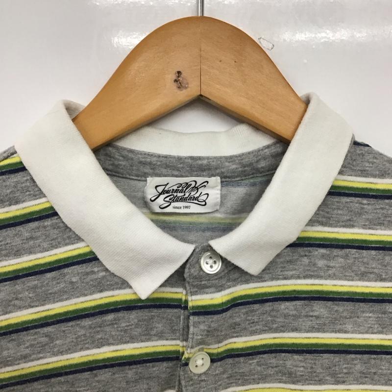 ジャーナルスタンダード JOURNAL STANDARD ポロシャツ 半袖 L ボーダー柄 マルチカラー / マルチカラー /  メンズ USED 古着 中古 10150812