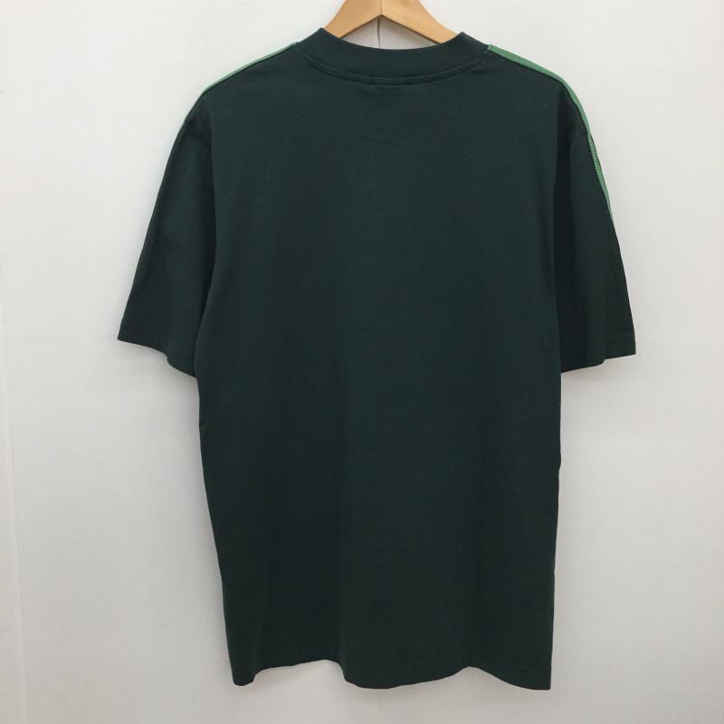 アディダス adidas Tシャツ 半袖 グラフィックTシャツ XXL ロゴ、文字 緑 / グリーン /  メンズ USED 古着 中古 10150824