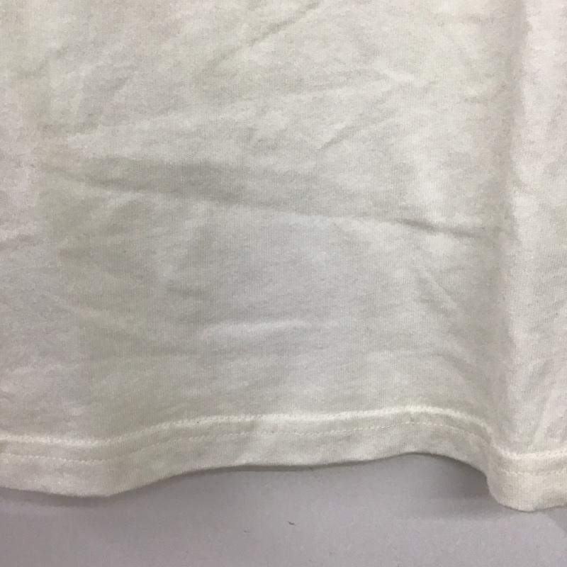 ダズリン dazzlin Tシャツ 半袖 021652701101 バックレースアップ FREE ロゴ、文字 白 / ホワイト /  レディース USED 古着 中古 10150826
