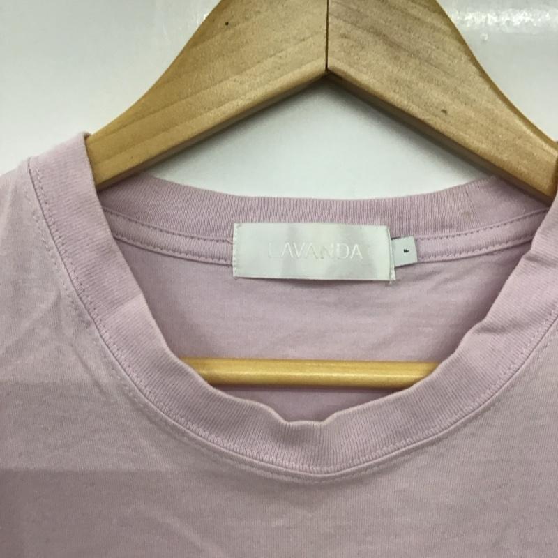 ラバンダ LAVANDA Tシャツ 半袖 LV20SSPO012 宇野実彩子 バックプリント FREE ロゴ、文字 紫 / パープル /  レディース USED 古着 中古 10150828