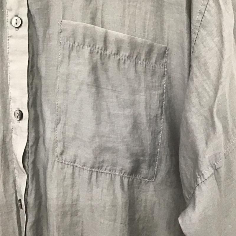 マウジー MOUSSY シャツ、ブラウス 長袖 250HAM30-499H バックスリットシアーオーバーシャツ FREE 無地 灰 / グレー /  レディース USED 古着 中古 10150831