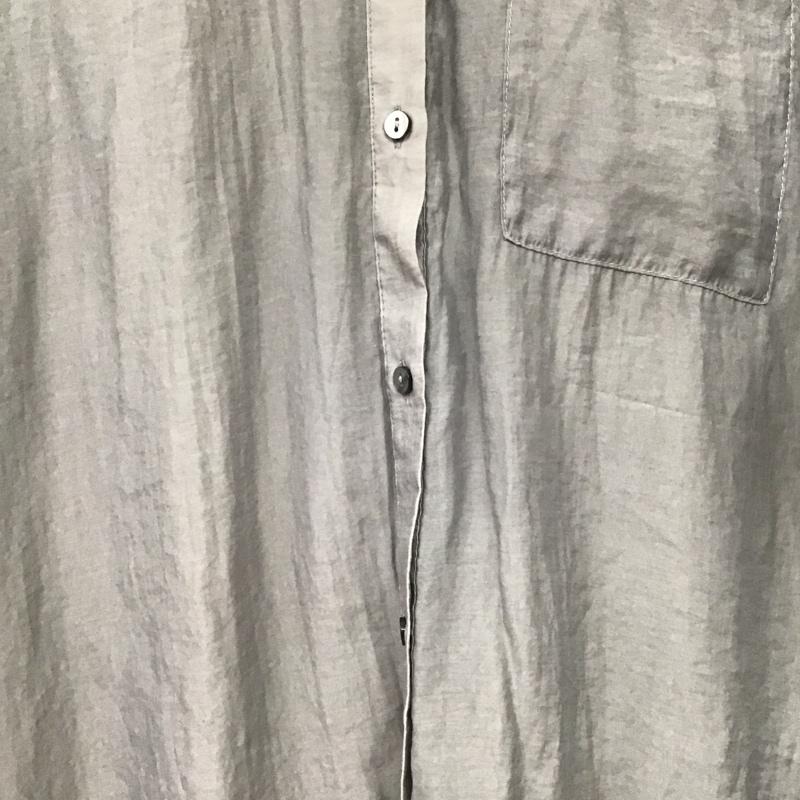 マウジー MOUSSY シャツ、ブラウス 長袖 250HAM30-499H バックスリットシアーオーバーシャツ FREE 無地 灰 / グレー /  レディース USED 古着 中古 10150831